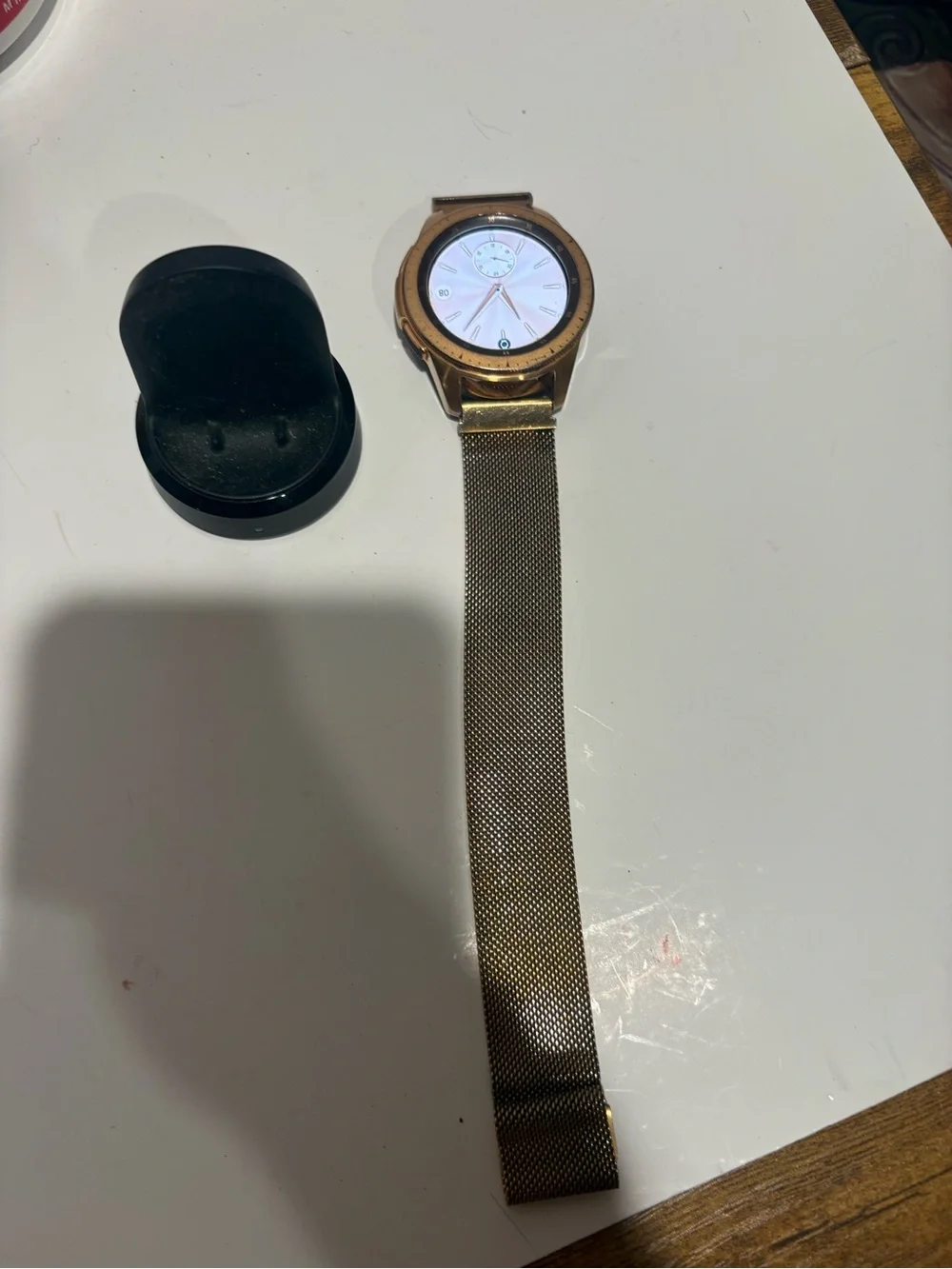 Samsung Gold Smartwatch with Gold Milanese Loop with Charger - Model # SM-R815U